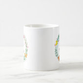 Beste Mama Floral Wilde Blume Butterfly Kraut Kaffeetasse (Mittel)