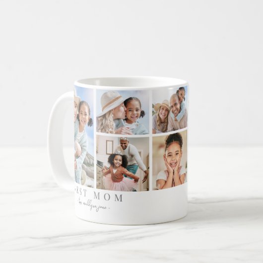 Beste Mama Foto Collage Mutter Kaffeetasse (Vorderseite Links)