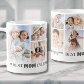Beste Mama Foto Collage Mutter Kaffeetasse