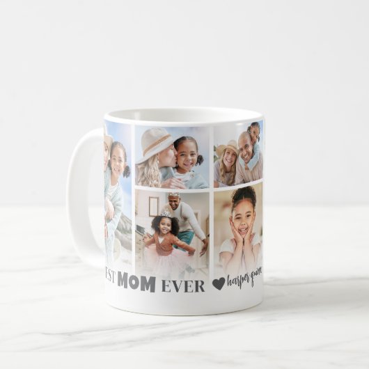 Beste Mama Foto Collage Mutter Kaffeetasse (Vorderseite Links)