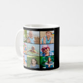 Beste Mama Foto Collage Muttertagskaffee Tasse (Vorderseite Links)