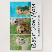 Beste Mama Foto Collage Name Puzzle (Vertikal)