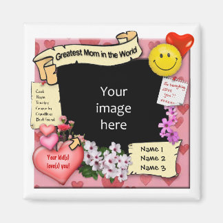 Beste Mama Foto-Geschenk Magnet