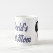 Beste Mama Foto Grauer Text Kaffeetasse (Mittel)