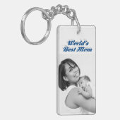 Beste Mama Foto Schlüsselanhänger (Vorderseite links)
