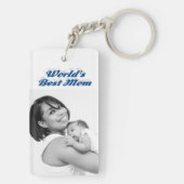 Beste Mama Foto Schlüsselanhänger (Rückseite)