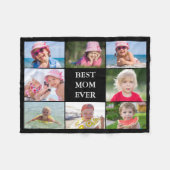 Beste Mama-FotoCollage Fleecedecke (Vorderseite (Horizontal))