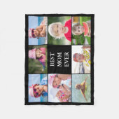 Beste Mama-FotoCollage Fleecedecke (Vorderseite)