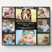 Beste Mama-FotoCollage Fotoplatte (Vorderseite)