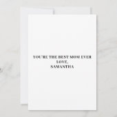 Beste Mama FotoCollage Geburtstagsflachkarte (Rückseite)