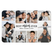 Beste Mama Fotocollage Magnet (Horizontal)