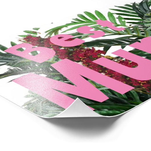 Beste Mama! Fotodruck (Ecke)