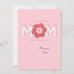 Beste Mama-Fotokarte Einladung