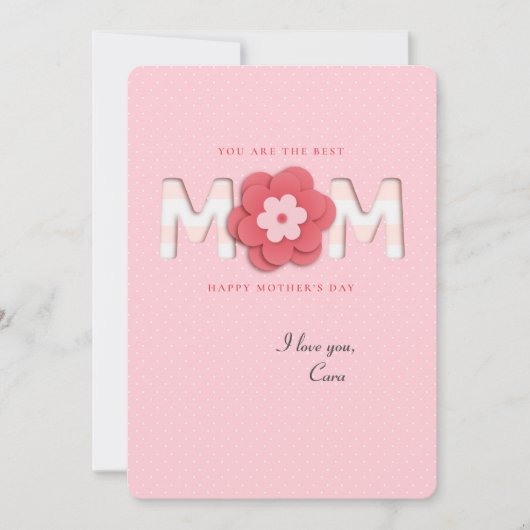 Beste Mama Fotokarte Einladung (Vorderseite)