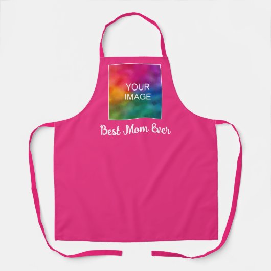 Beste Mama für benutzerdefinierbare Textbildfarbe Schürze (Vorderseite)