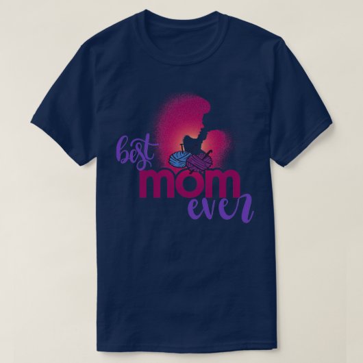Beste Mama für das Knittern je 387 T-Shirt (Design vorne)