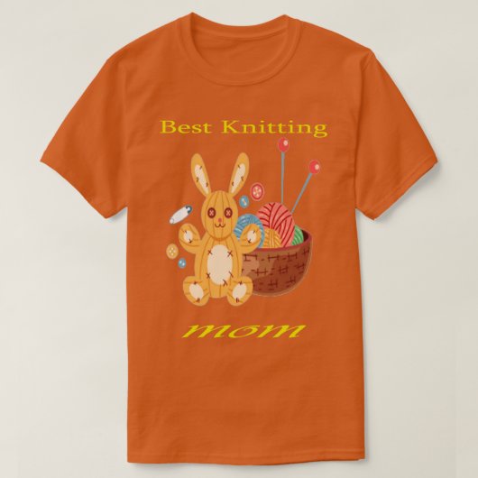 Beste Mama für das Stricken 495 T-Shirt (Design vorne)