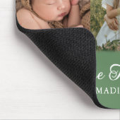 Beste Mama für FotoCollage Green und Gold Mousepad (Ecke)