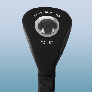 Beste Mama für Hund benutzerdefinierter Text Foto  Golf Headcover