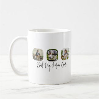 Beste Mama für Hunde - Benutzerdefinierte 3-Foto C Kaffeetasse