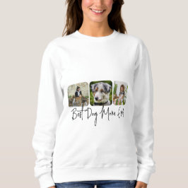 Beste Mama für Hunde - Benutzerdefinierte 3-Foto C Sweatshirt