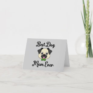 Beste Mama für Hunde Dankeskarte