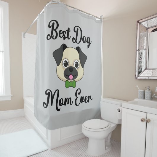 Beste Mama für Hunde Duschvorhang (Beispiel)