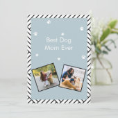 Beste Mama für Hunde Einladung (Stehend Vorderseite)