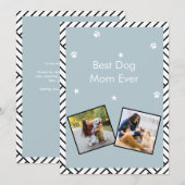 Beste Mama für Hunde Einladung (Vorne/Hinten)