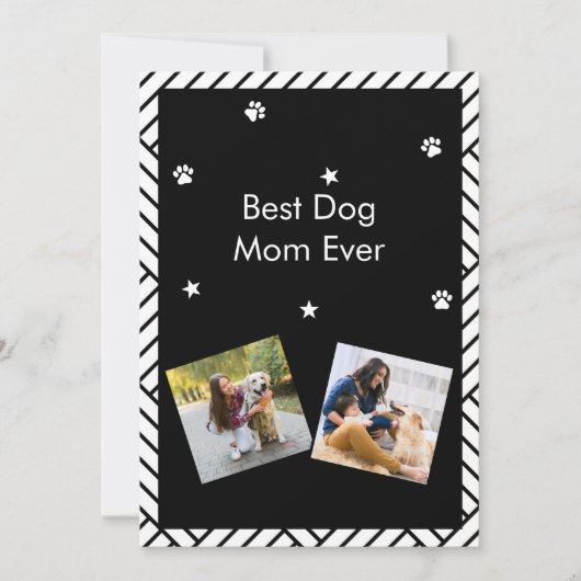 Beste Mama für Hunde Einladung (Vorderseite)