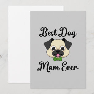 Beste Mama für Hunde Feiertagskarte