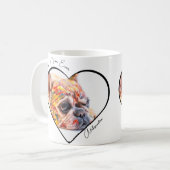 Beste Mama für Hunde Foto Geschenke für Mama Kaffeetasse (Vorderseite Links)