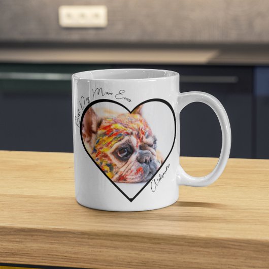 Beste Mama für Hunde Foto Geschenke für Mama Kaffeetasse