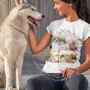 Beste Mama für Hunde FotoCollage T-Shirt