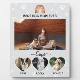 Beste Mama für Hunde Fotoplatte