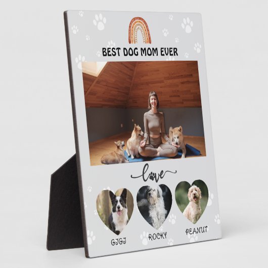 Beste Mama für Hunde Fotoplatte (Seite)