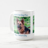 Beste Mama für Hunde - Glücklicher Muttertag - Aqu Kaffeetasse (Vorderseite Links)