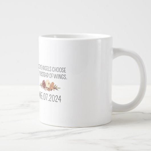 Beste Mama für Hunde | Handgeschriebenes Foto des  Jumbo-Tasse (Rechts)