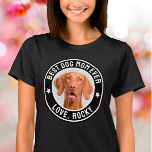 Beste Mama für Hunde/Haustiere/Katze Foto und Name T-Shirt