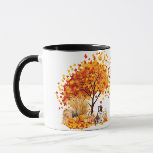 Beste Mama für Hunde im Herbst, St Bernard Tasse (Links)
