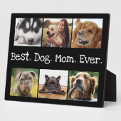 Beste Mama für Hunde je 6 Foto Collage Spaß Schwar Fotoplatte (Seite)