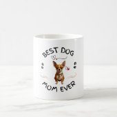 Beste Mama für Hunde je - Adorable Mops Hunde Tass Kaffeetasse (Mittel)