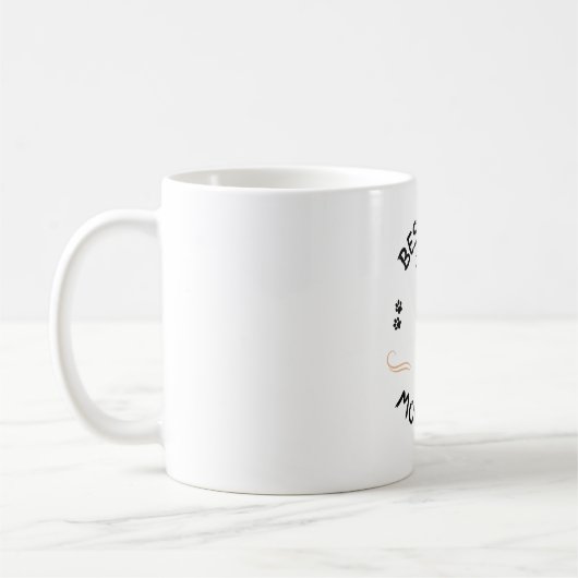 Beste Mama für Hunde je - Adorable Mops Hunde Tass Kaffeetasse (Links)