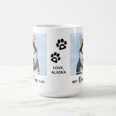 Beste Mama für Hunde je benutzerdefiniertes Foto f Kaffeetasse (Mittel)