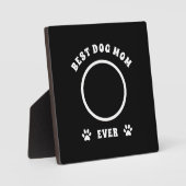 Beste Mama für Hunde je benutzerdefiniertes Foto P Fotoplatte (Vorderseite)
