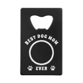 Beste Mama für Hunde je benutzerdefiniertes Foto P Geldbeutel Flaschenöffner (Rückseite)
