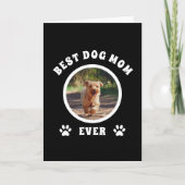 Beste Mama für Hunde je benutzerdefiniertes Foto P Karte (Vorderseite)