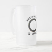 Beste Mama für Hunde je benutzerdefiniertes Foto P Mattglas Bierglas (Vorderseite Links)