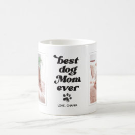 Beste Mama für Hunde je benutzerdefiniertes Foto u Kaffeetasse