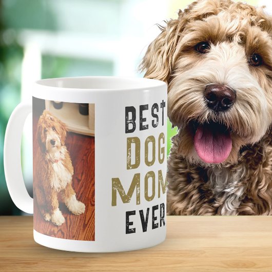 Beste Mama für Hunde je Besitzer 2 Fotos Kaffeetasse